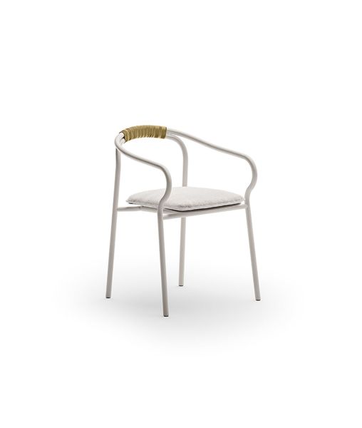Salò chair with seat cushion