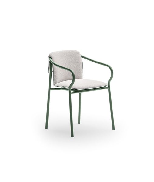 Salò chair with seat and backrest cushion