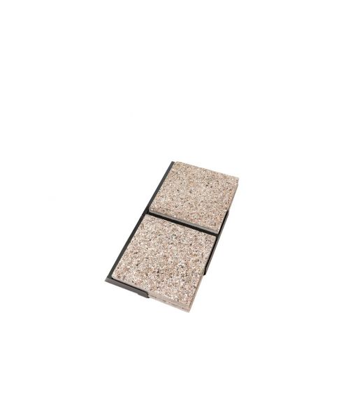 Set 10 Zementplatten Levante aus Kies