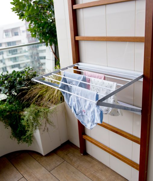 Wäscheständer aus Aluminium weiß Urbn Balcony
