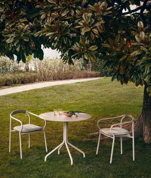 Table ronde de jardin Salò en aluminium