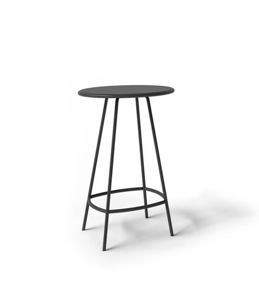 Table Coco haute ronde graphite