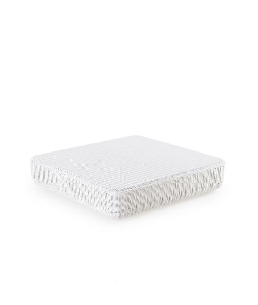 Agorà square coffee table in WaProLace colour white Agorà square coffee table in WaProLace colour white