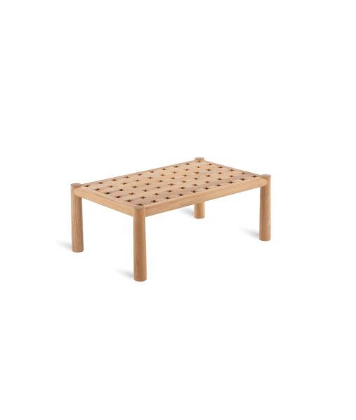 Table basse rectangulaire en teck