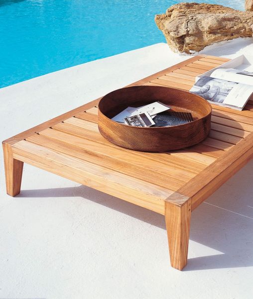 Coffee table rectangular Synthesis in teak