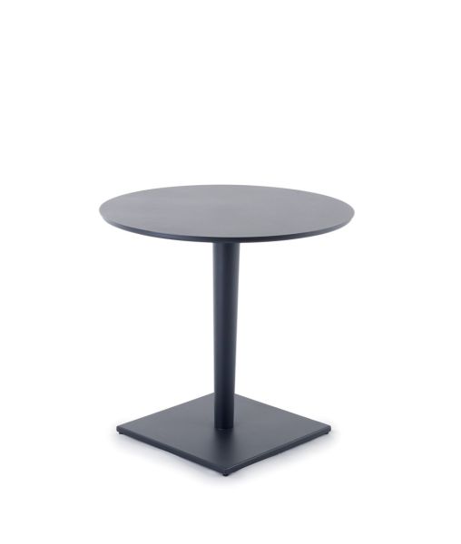Round table Luce with aluminium table top