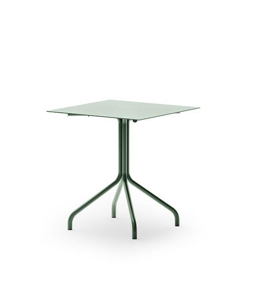 Salò square table in aluminum