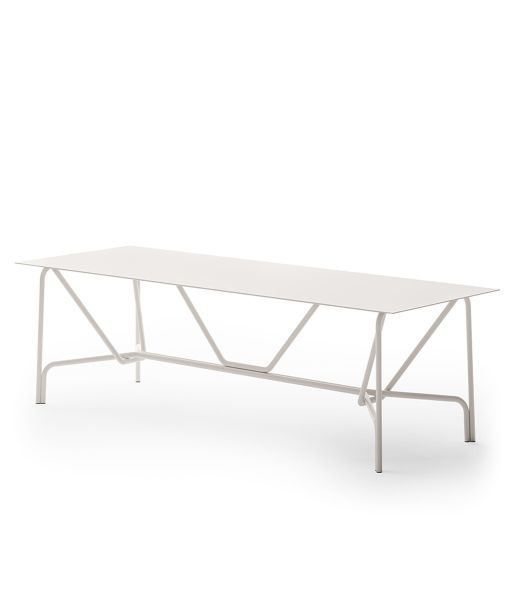 Salò rectangular table 279 cm in aluminum