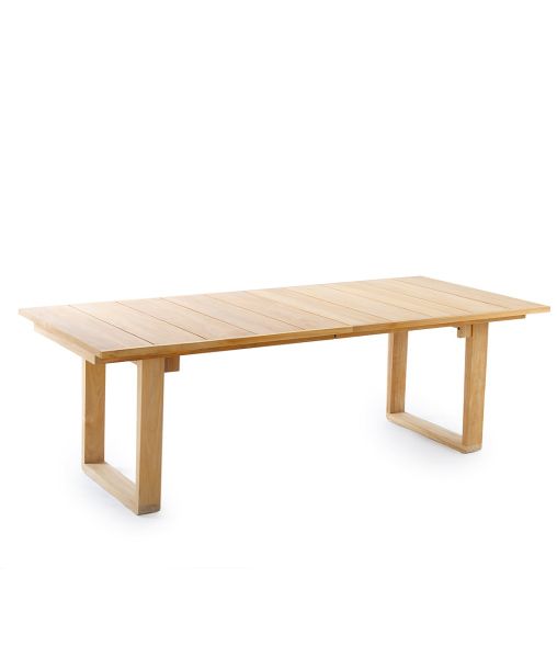 Tavolo Cosette rettangolare in teak allungabile