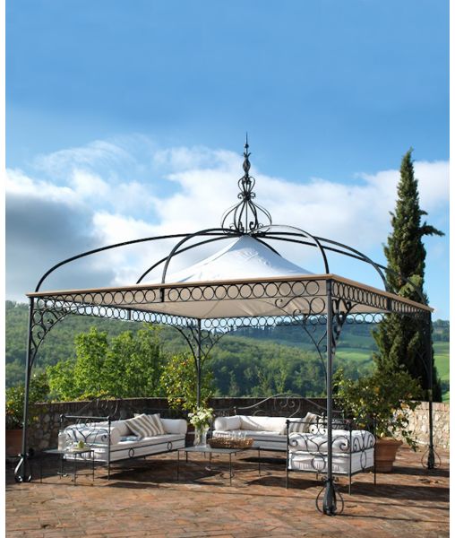 Offer - Tibisco Pavilion with PVC canopy decorative bases and arches