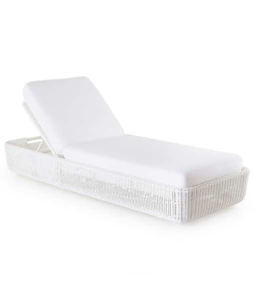 Agorà Sunlounger structure colour white