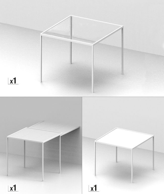 Offer - Shibuya® freestanding pergola with extension and cover Offer - Shibuya® freestanding pergola with extension and cover