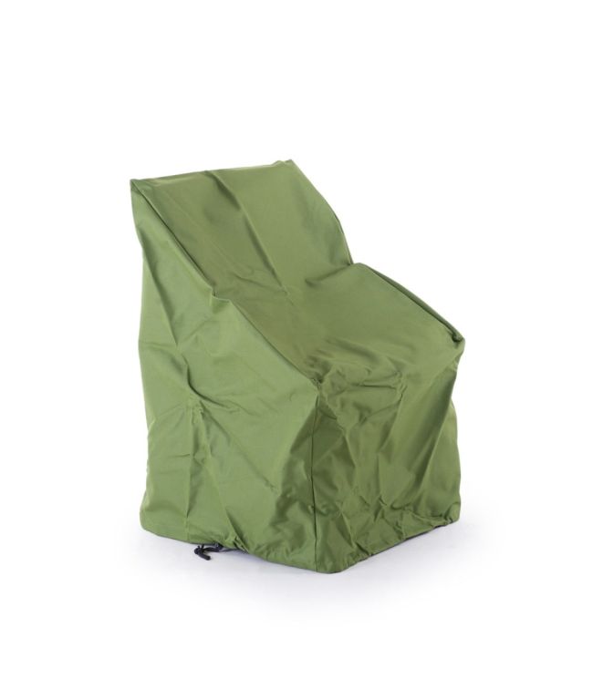Funda de protección verde para 2 sillas apiladas