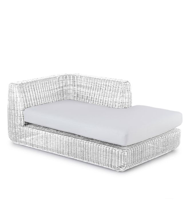 Cushion for left seat Agora in 100% acrylic fabric color Diamante