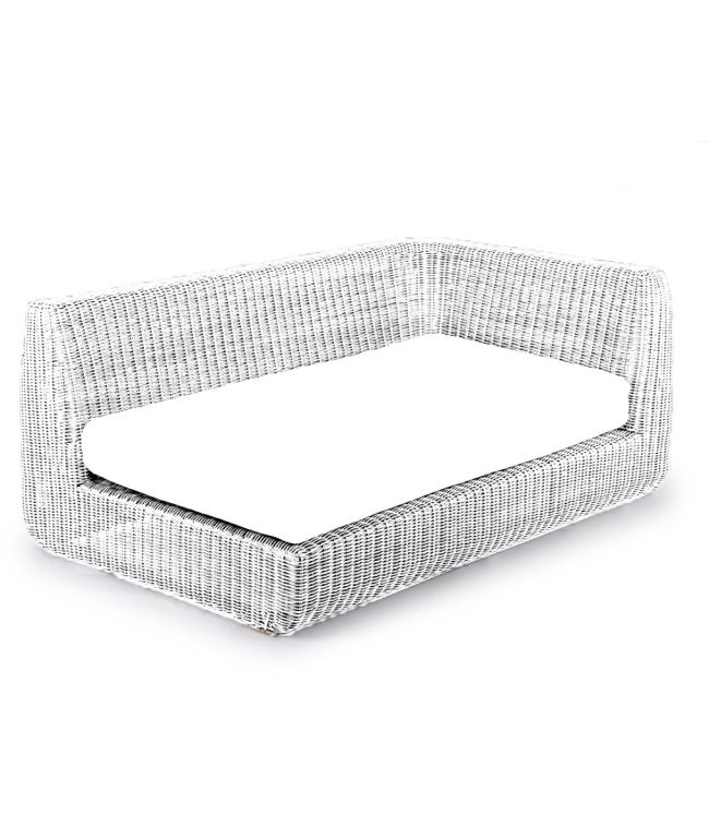 Cushion for end module seat Agora in 100% acrylic fabric color Diamante
