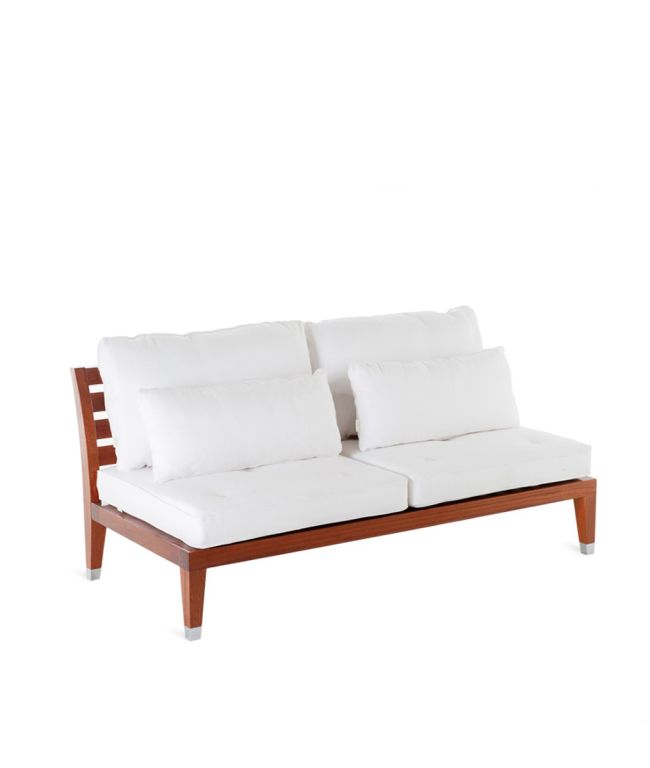 C'est la Vie 2 seater sofa in mahogany