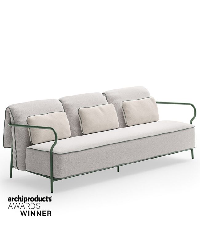 Salò 3-seater Sofa with seat and backrest cushion Salò 3-seater Sofa with seat and backrest cushion