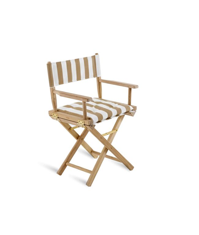 Ginger Regiestuhl aus Teakholz mit Stoff Stripes Sand Ginger Regiestuhl aus Teakholz mit Stoff Stripes Sand