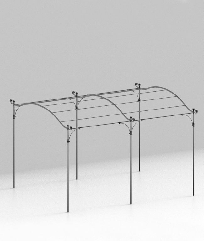 Pergola Solaire autoportée courbée