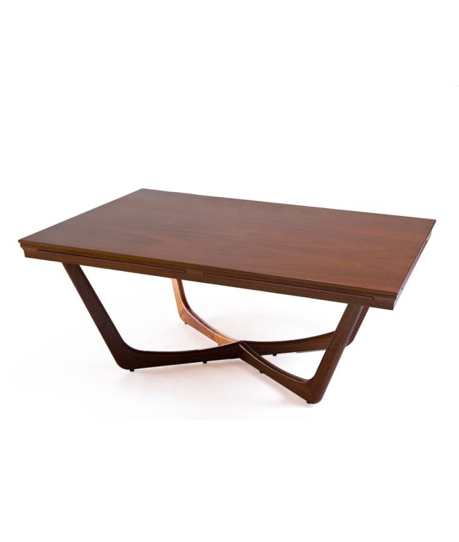 Rectangular table C'est la vie with extractable tabletops