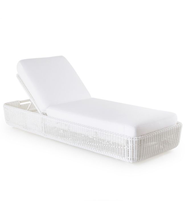 Agorà Sunlounger structure colour white