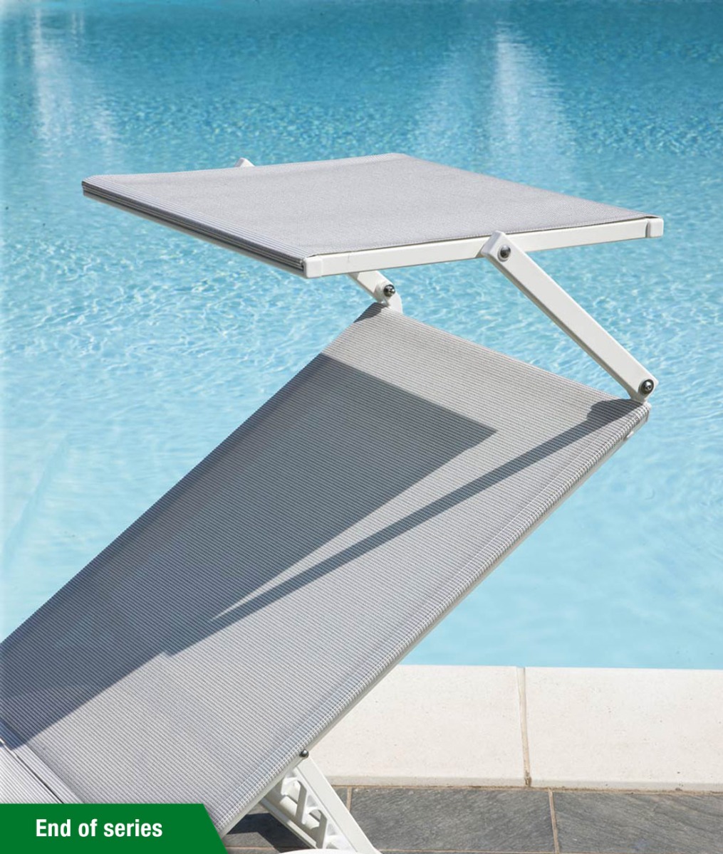 Aluminum sunlounger canopy for your terrace Unopi