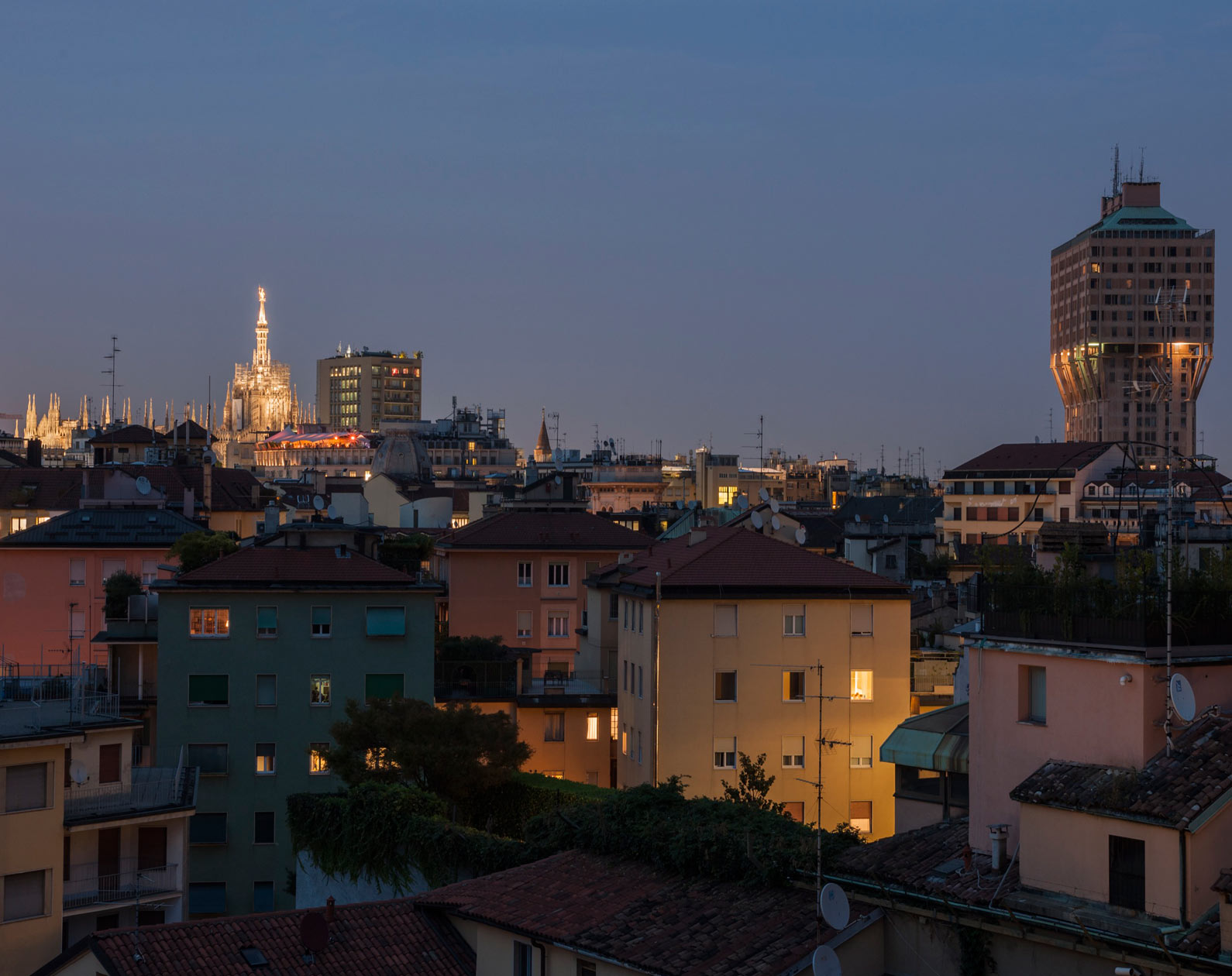 A terrace in Milan