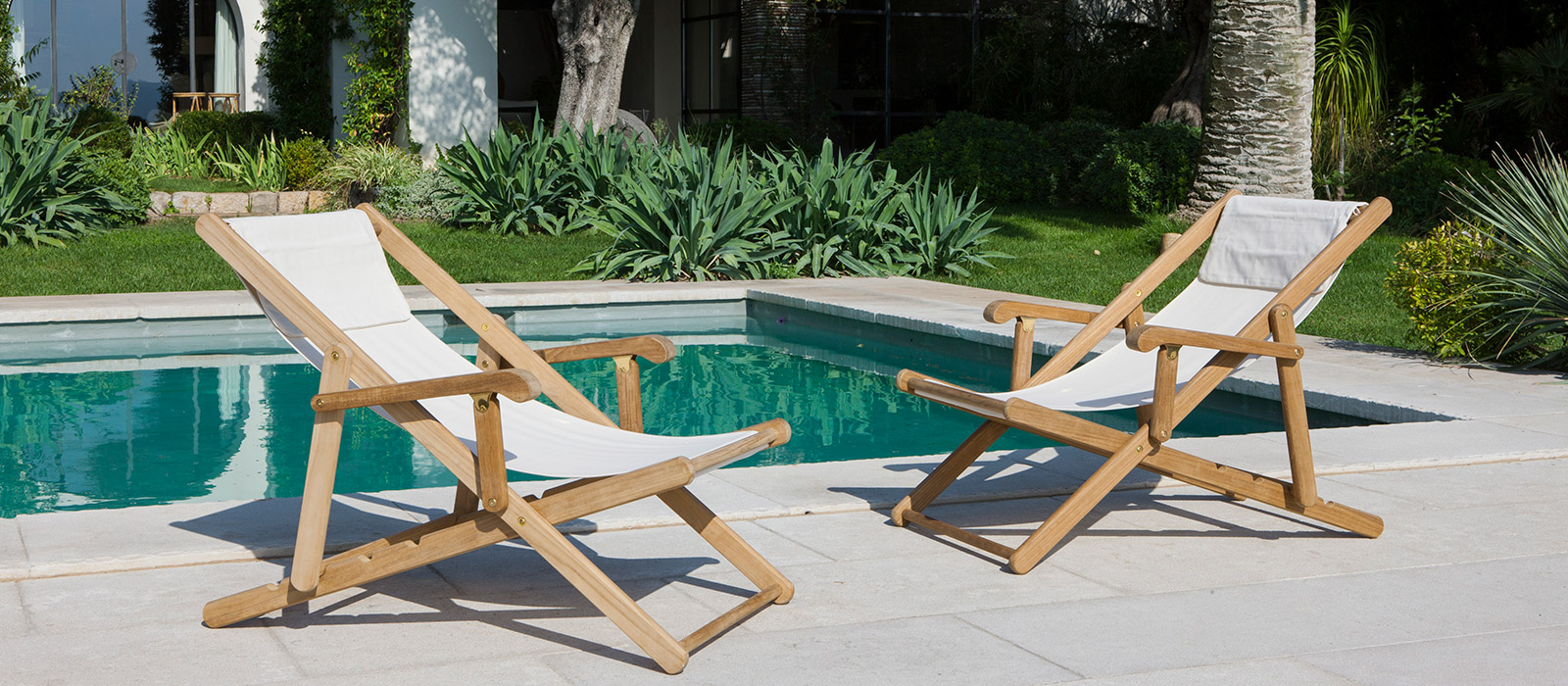 Tumbonas de piscina, hamaca y chaiselongue de jardín