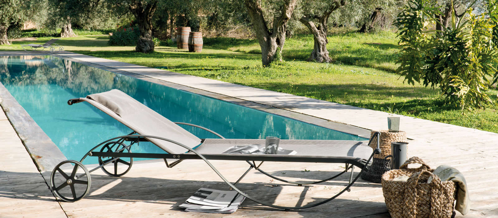 Divano da giardino Sdraio design luxury d.i. Md work OFFERTA OUTLET