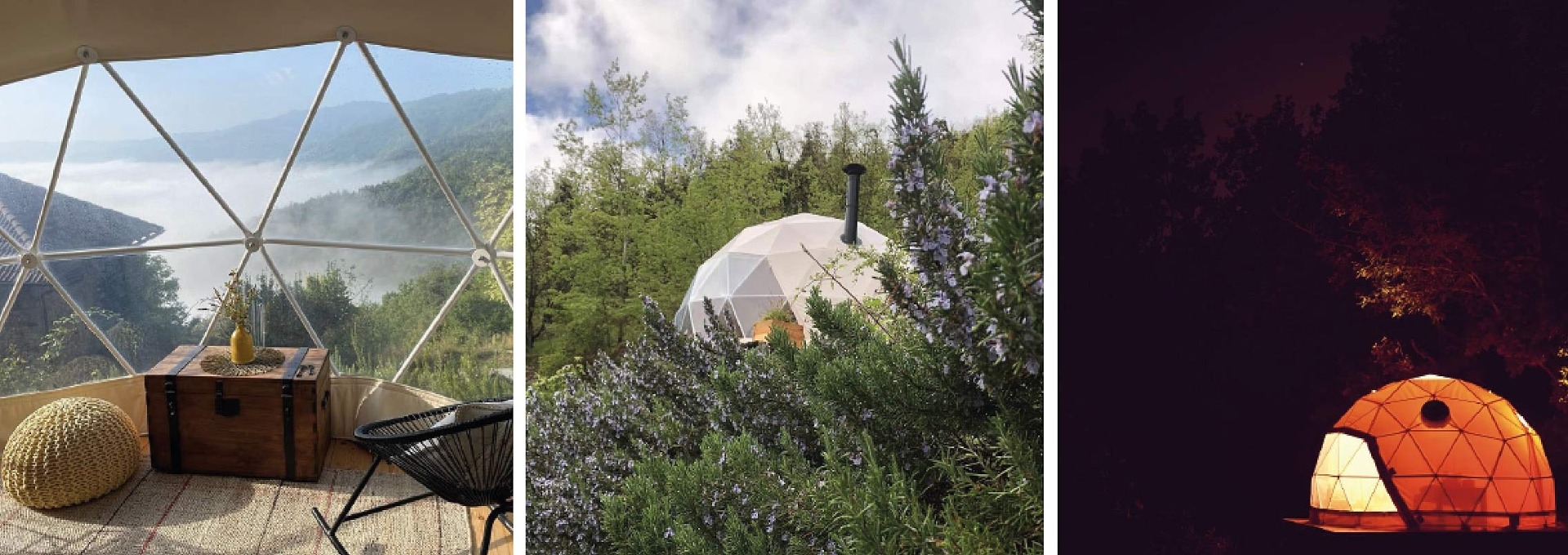 Glamping in collina - Gaia Spheres - Unopiù Magazine