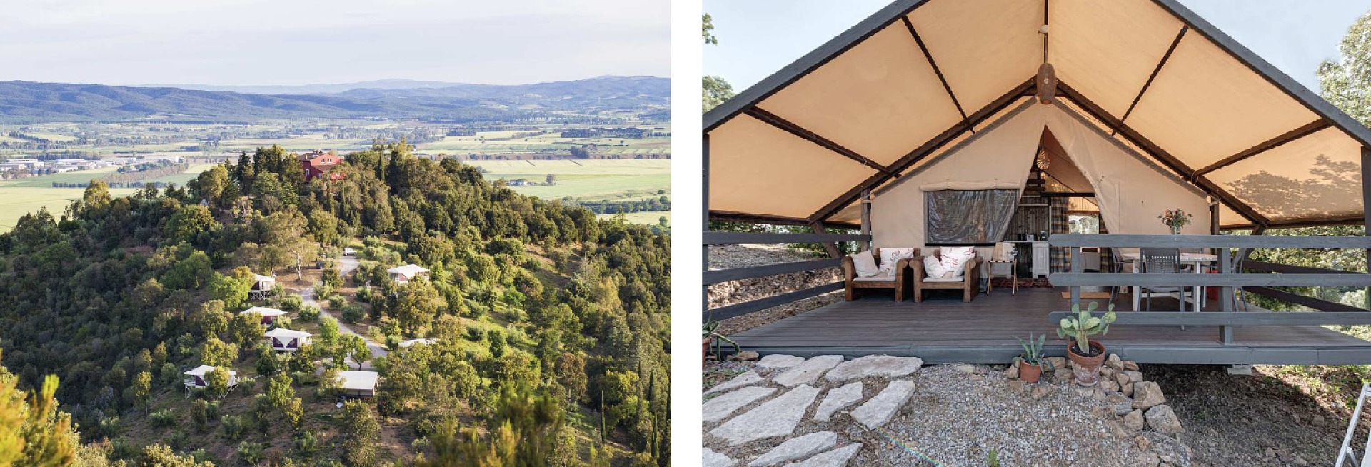 Glamping in collina - Vedetta Lodges - Unopiù Magazine